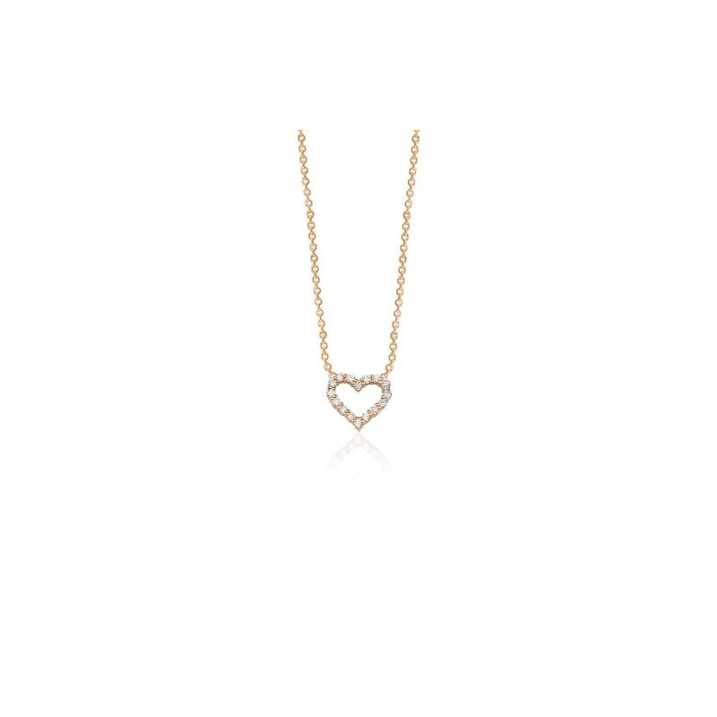 Bulevardi Diamond timanttikaulakoru / sydän 40/43 cm BLVD559-1
