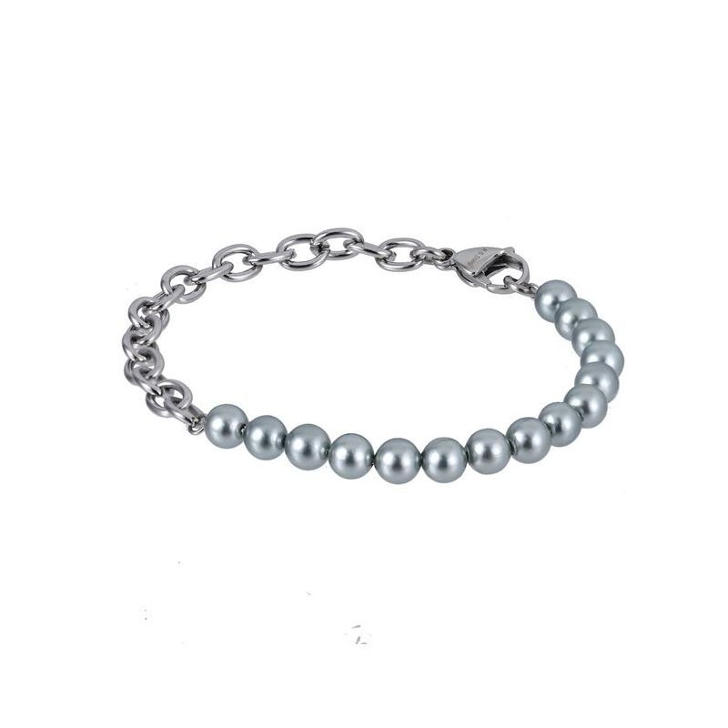 Teräs / helmirannekoru / harmaa BSS904 SS CHAIN GREY-1
