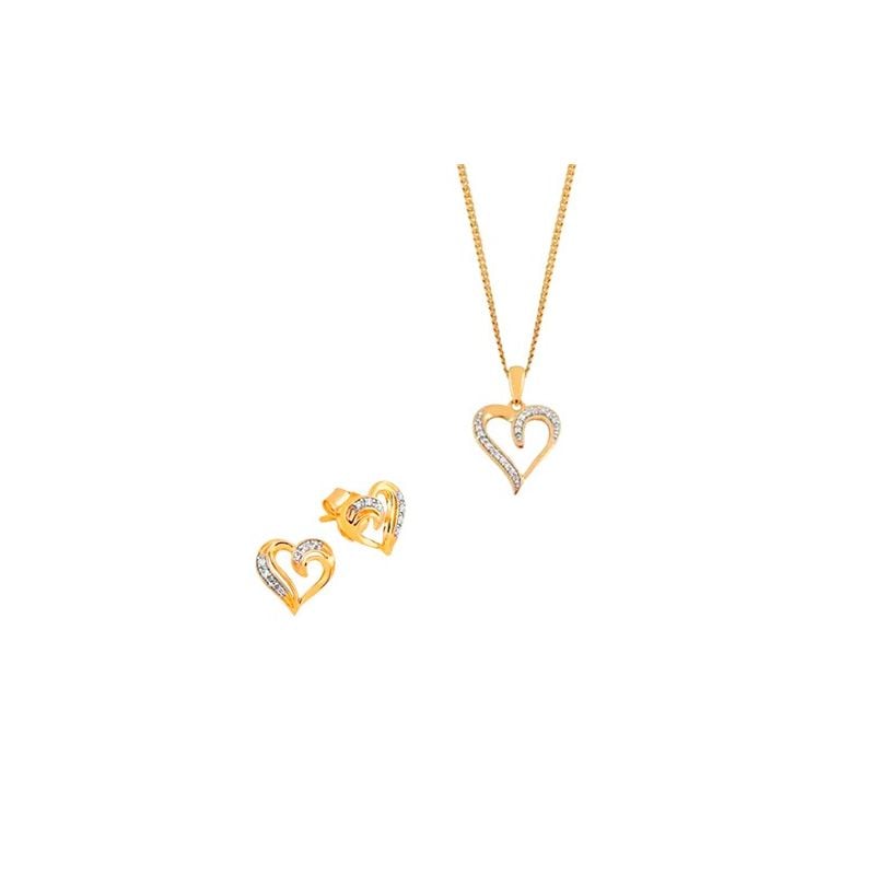 Goldschmuckset, Herz
