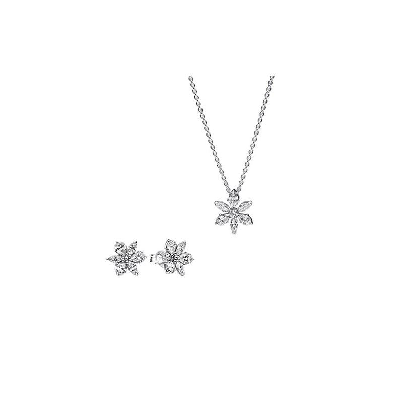 Pandora Timeless Sparkling Herbarium Cluster Schmuckset, klar