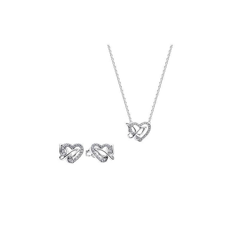 Pandora Entwined Heart & Butterfly Schmuckset
