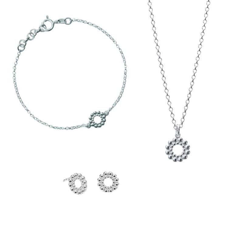 Kalevala Circle of Light Schmuckset, Silber