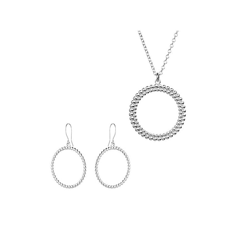 Kalevala Circle Of Light Schmuckset, großes Silber