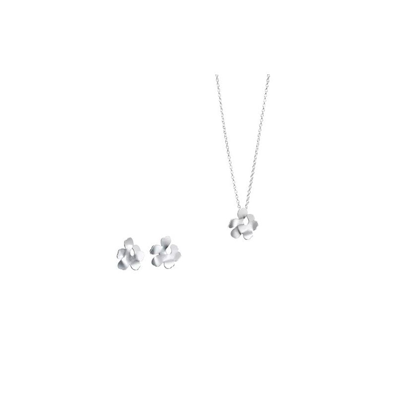 Kalevala x Marimekko Unikko Schmuckset, mini Silber