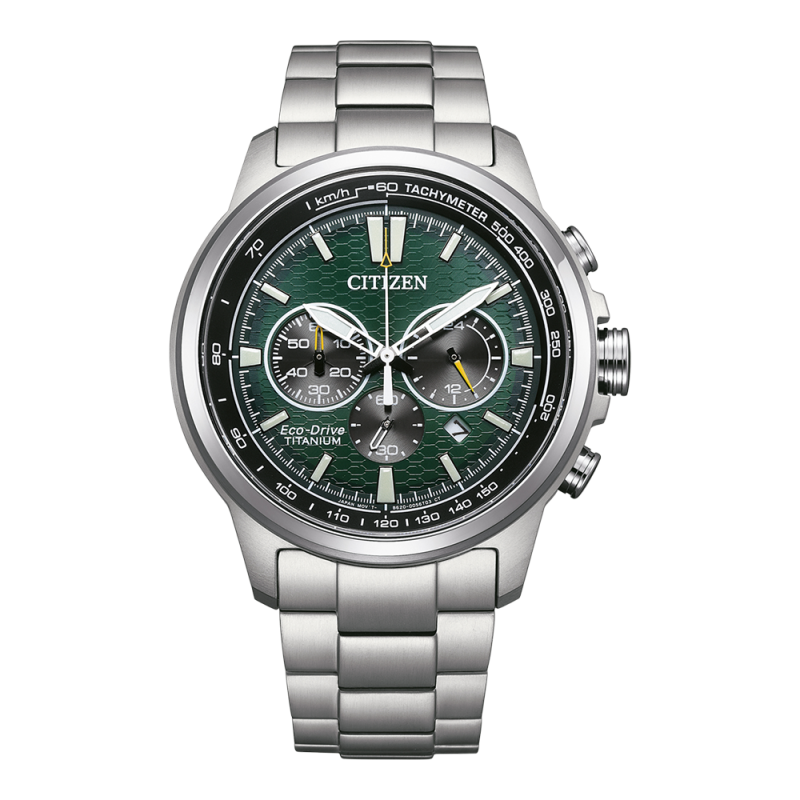 Citizen Racer Chronograph Super Titanium green CA4570-88X-1