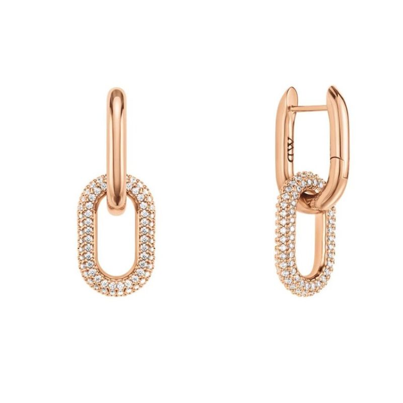 Daniel Wellington Crystal Link Rose Gold korvakorut DW00400576-1