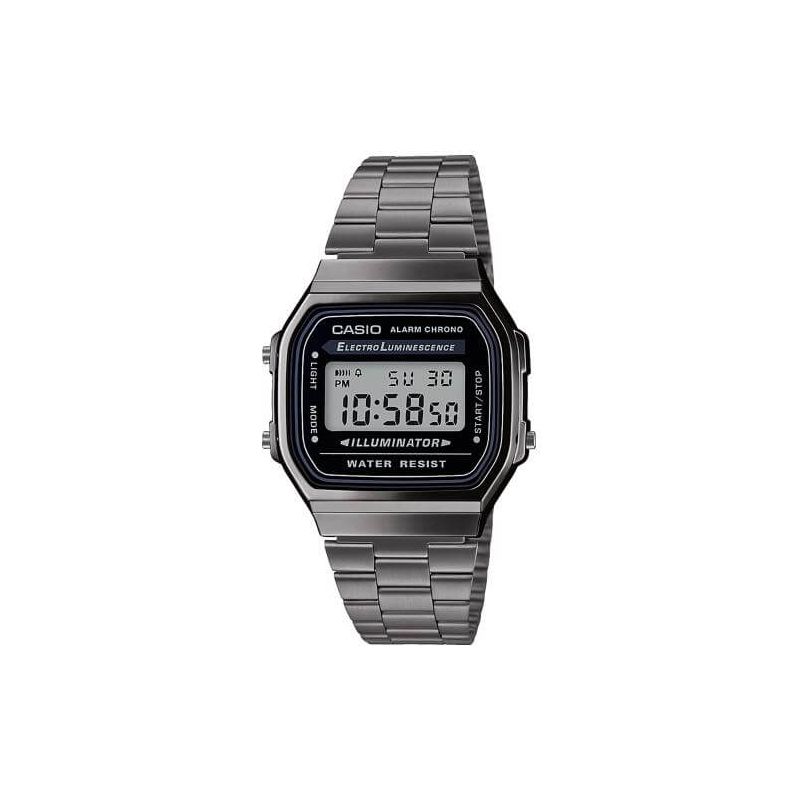 Casio Vintage Gunmetal -rannekello A168WEGG-1AEF-1