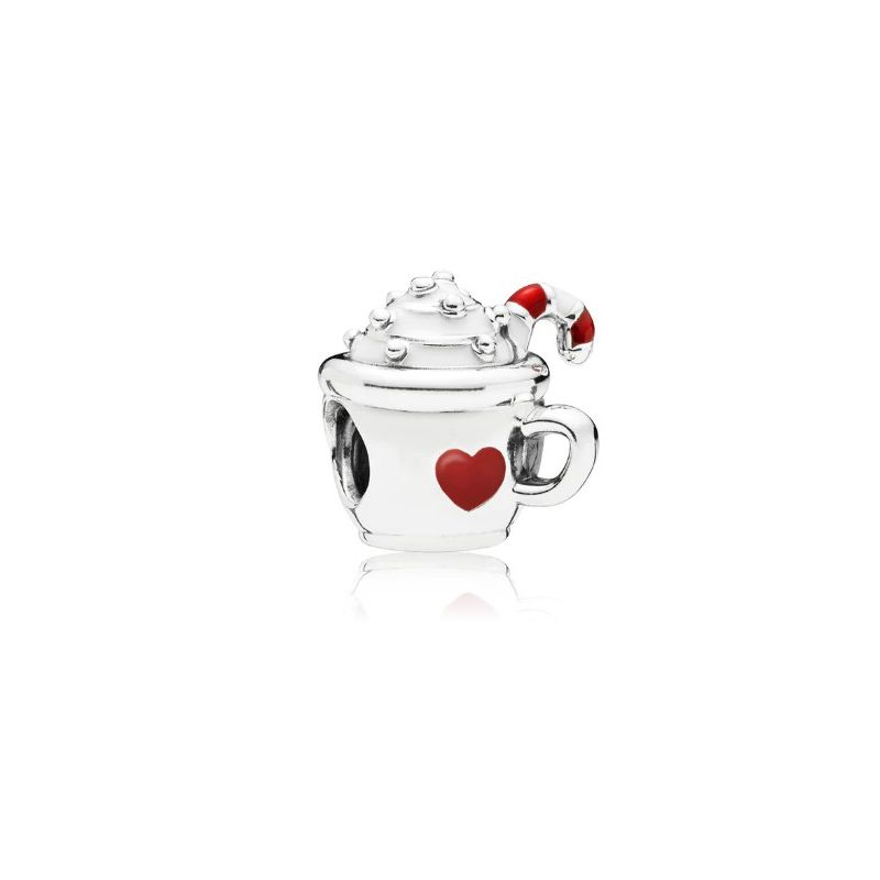 Pandora Cocoa & Candy Cane Charme 797523ENMX-1