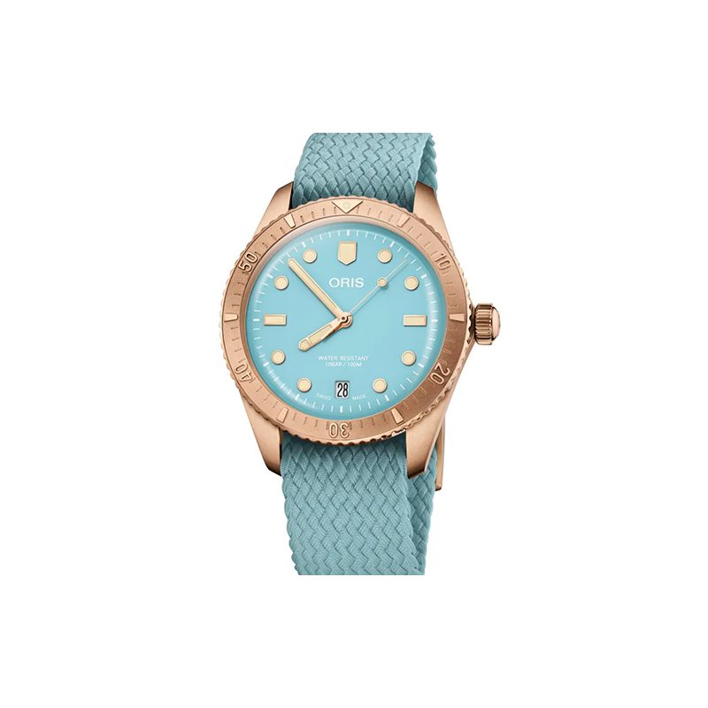 Oris Divers Sixty-Five Cotton Candy, sininen 01 733 7771 3155-07 3 19 02BR-0