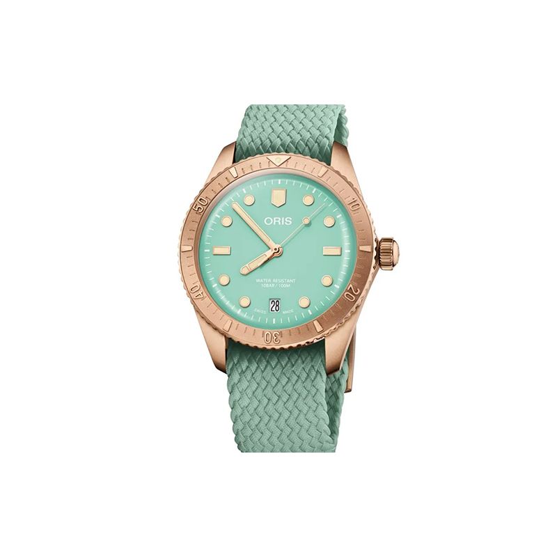 Oris Divers Sixty-Five Cotton Candy, vihreä 01 733 7771 3157-07 3 19 03BR-0