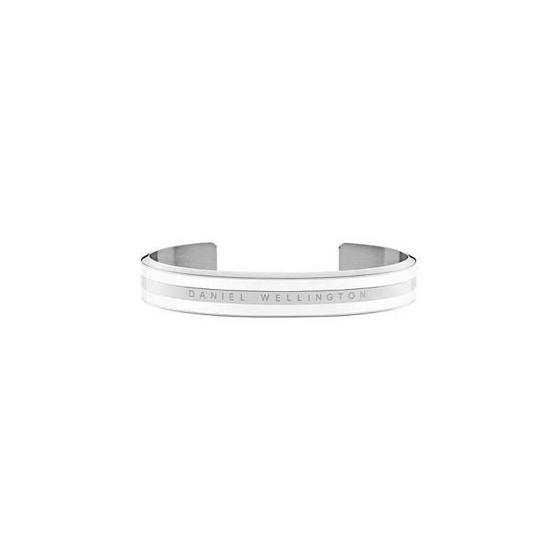 Daniel Wellington Silver Satin White -rannekoru (koko M) DW00400006-1