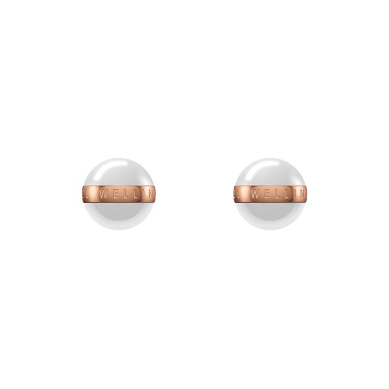 Daniel Wellington Aspiration Rose Gold Satin White -korvakorut DW00400152-1