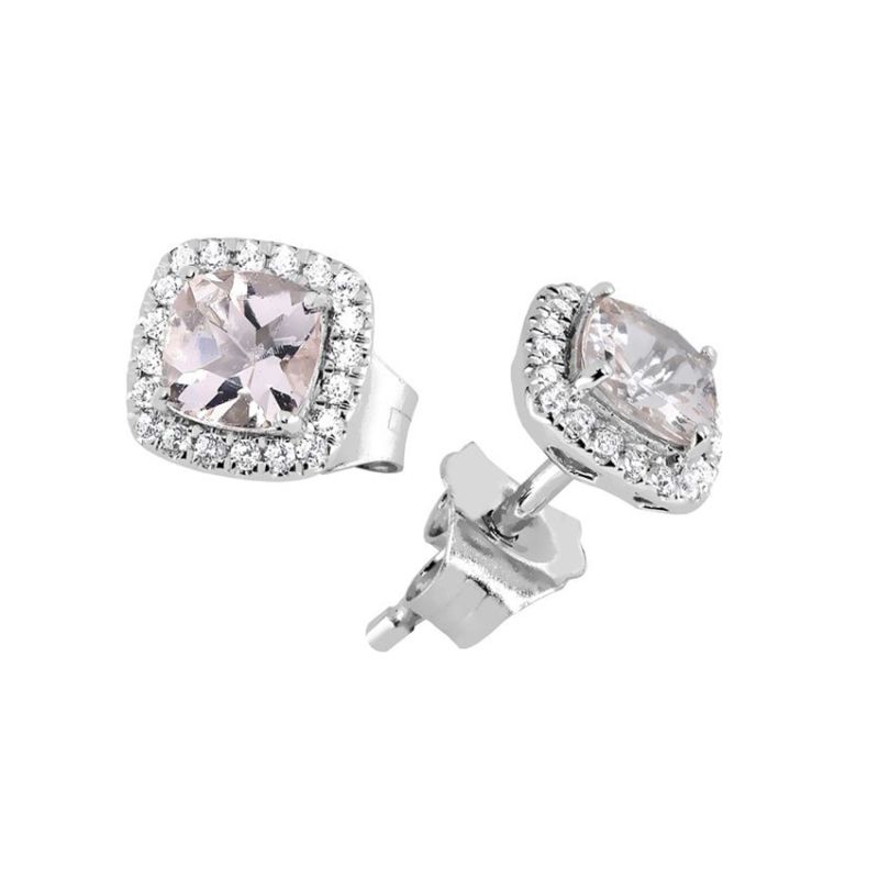 Brilliant Star Diamanten Ohrringe, Morganit E-15561-009-1