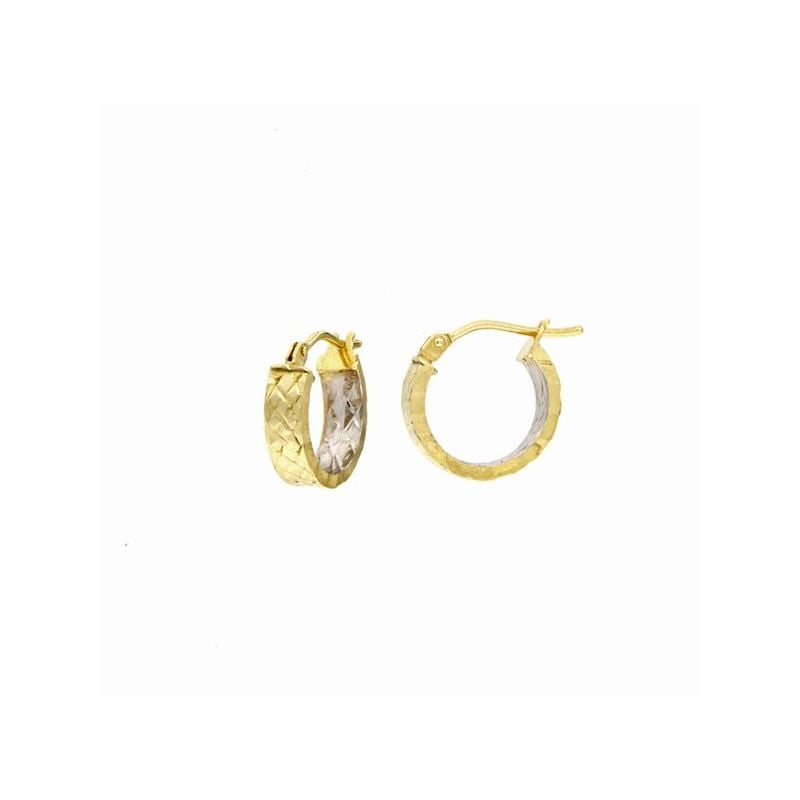 Kultaiset rengaskorvakorut 9K E4RT-10-D3/D4/D3-YW-1