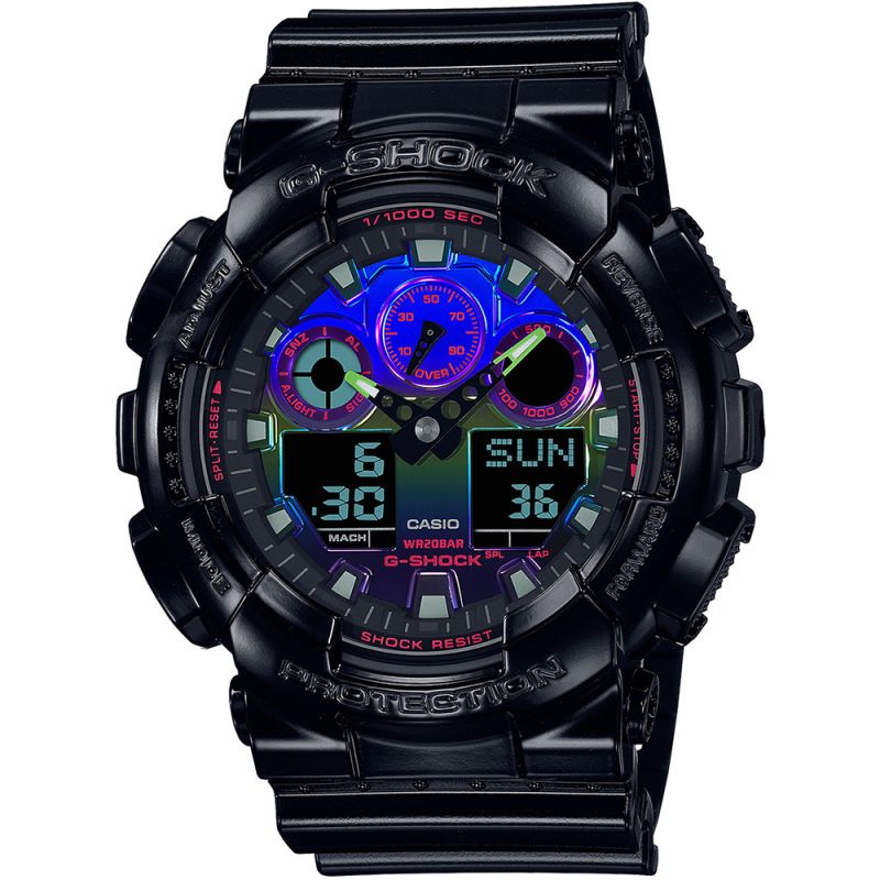Casio G-Shock Virtual Rainbow Series GA-100RGB-1AER-1