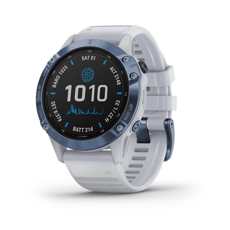 Garmin Fenix 6 Pro Solar Cobalt Blue Whitestone 010-02410-19-1