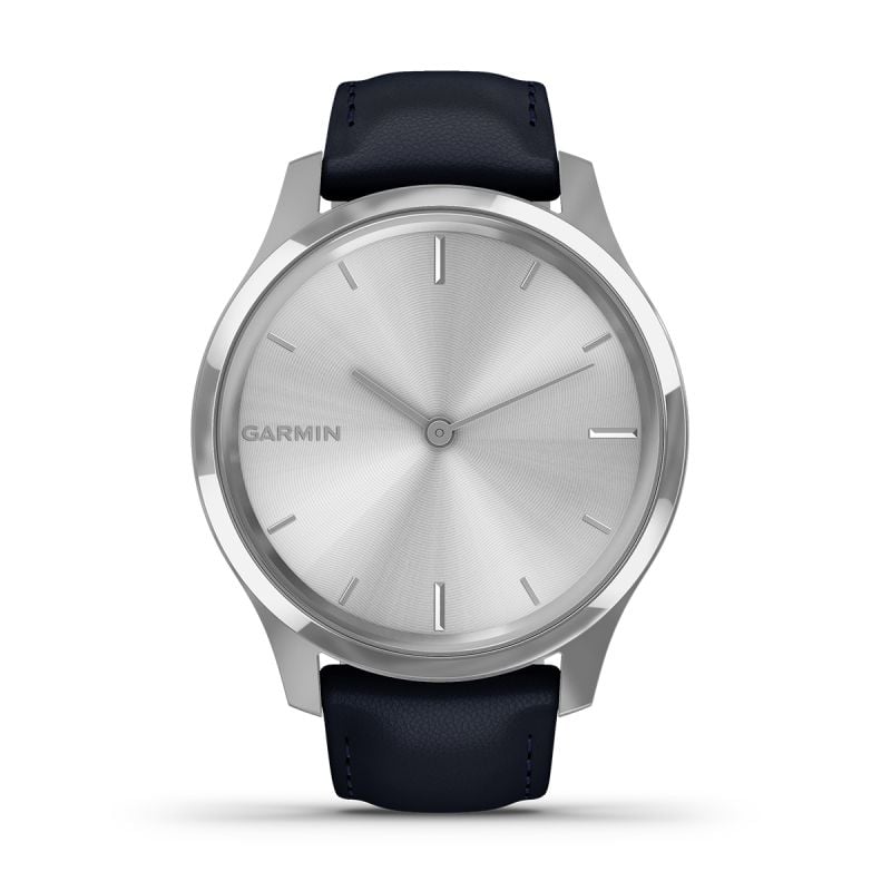 Garmin Vivomove Luxe Premium Silver-Blue 010-02241-00-1