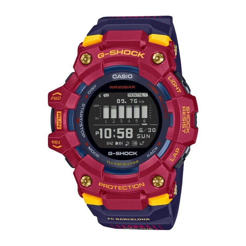 Casio G-Squad Step Tracker FC Barcelona Limited Edition GBD-100BAR-4ER-1