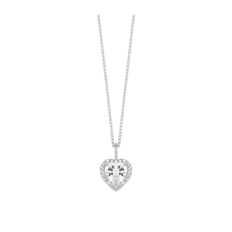 Silbernes Herzanhänger GIZ00333-RH-1