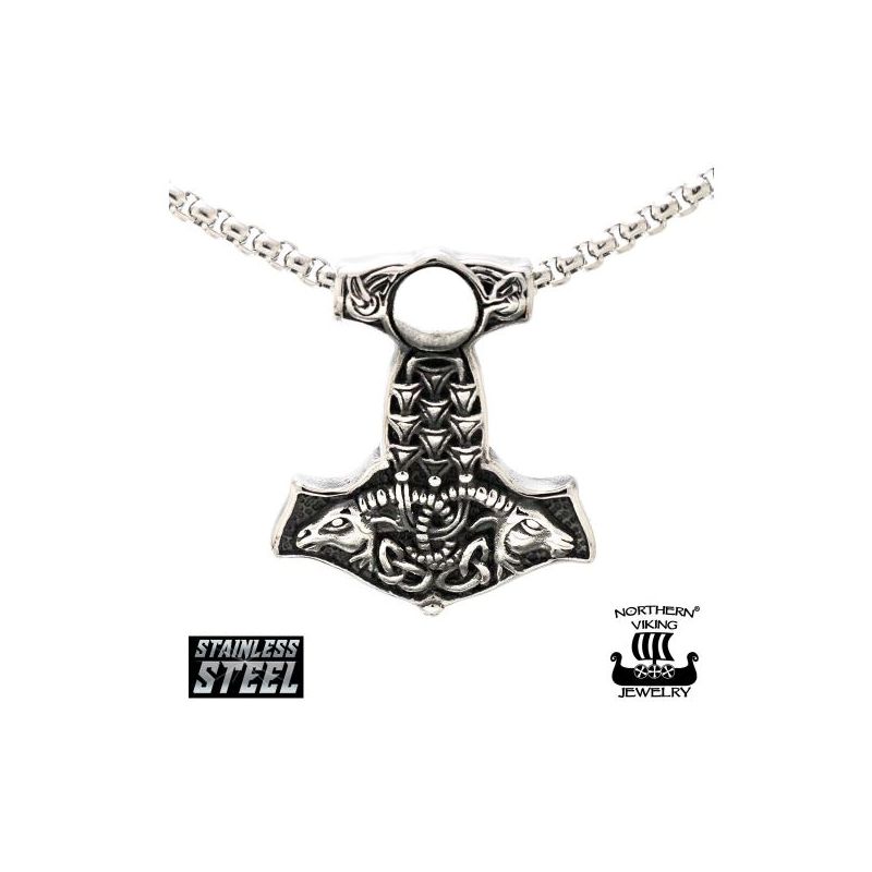 Northern Viking Jewelry Goat Thorin Vasara Halskette 50 cm NVJRS084-1