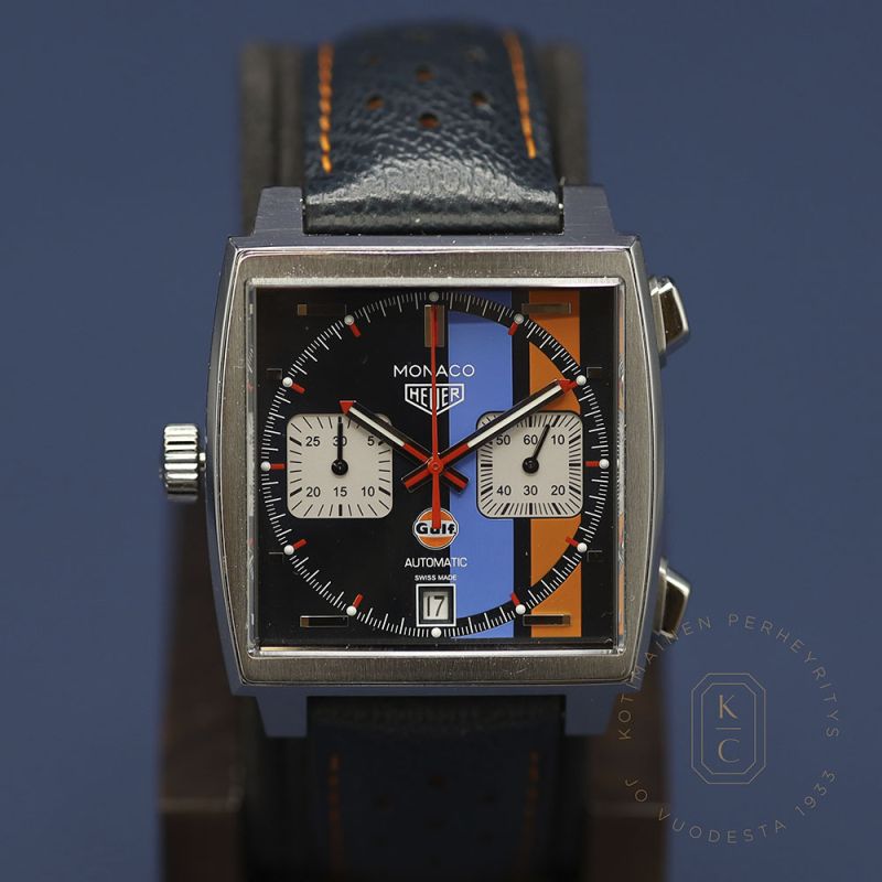 Pre-Owned TAG Heuer Monaco Gulf Steve McQueen limited edition CAW211RW-6