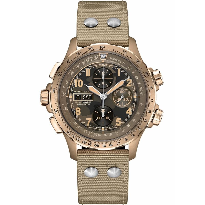 Hamilton Khaki X-Wind Day Date Auto Chrono H77916920-1