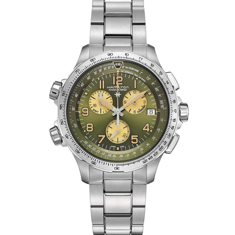Hamilton Khaki X-Wind GMT Chrono Quartz H77932160-1