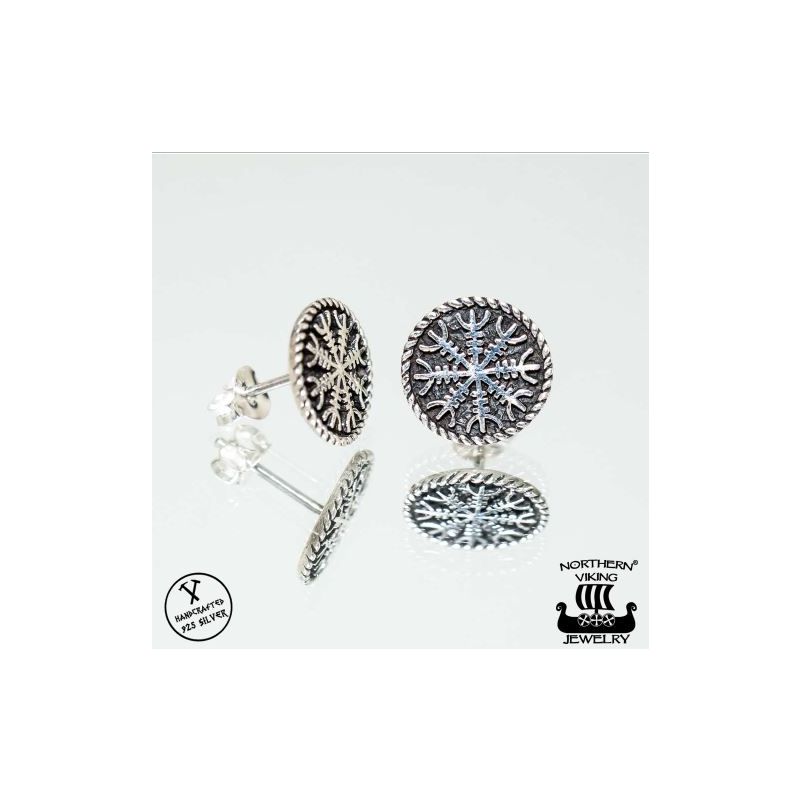 Northern Viking Jewelry Helm of Awe Ohrringe NVJKK023-1