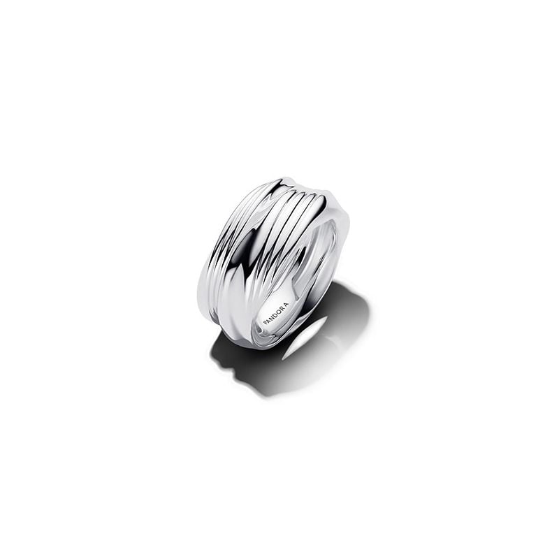 Pandora Stackable Twisted Double ring 193890C00-1
