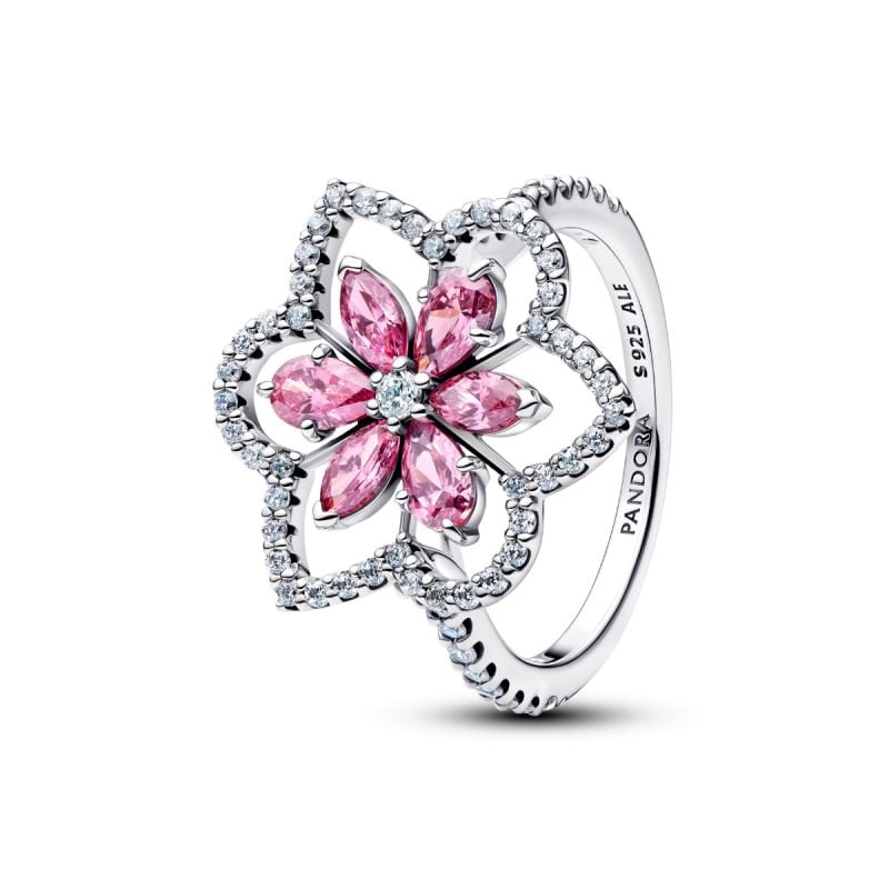 Pandora Double Flower Cocktail Ring 194577C01