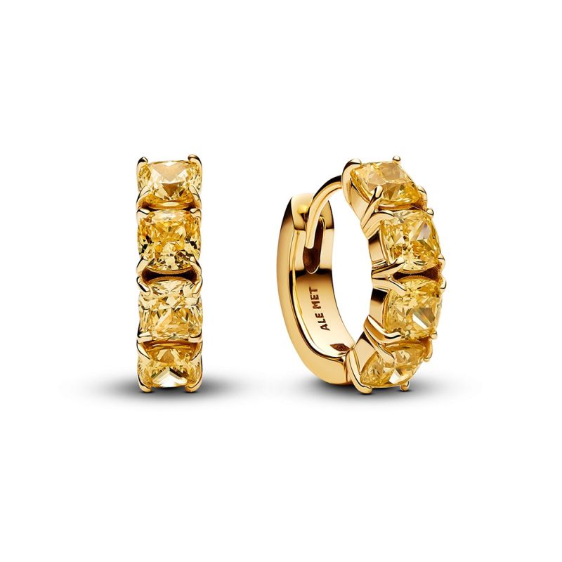 Pandora Yellow Hoop Earrings korvakorut 263851C02-1