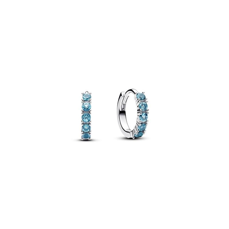 Pandora Blue Huggie Ohrringe 293849C01-1