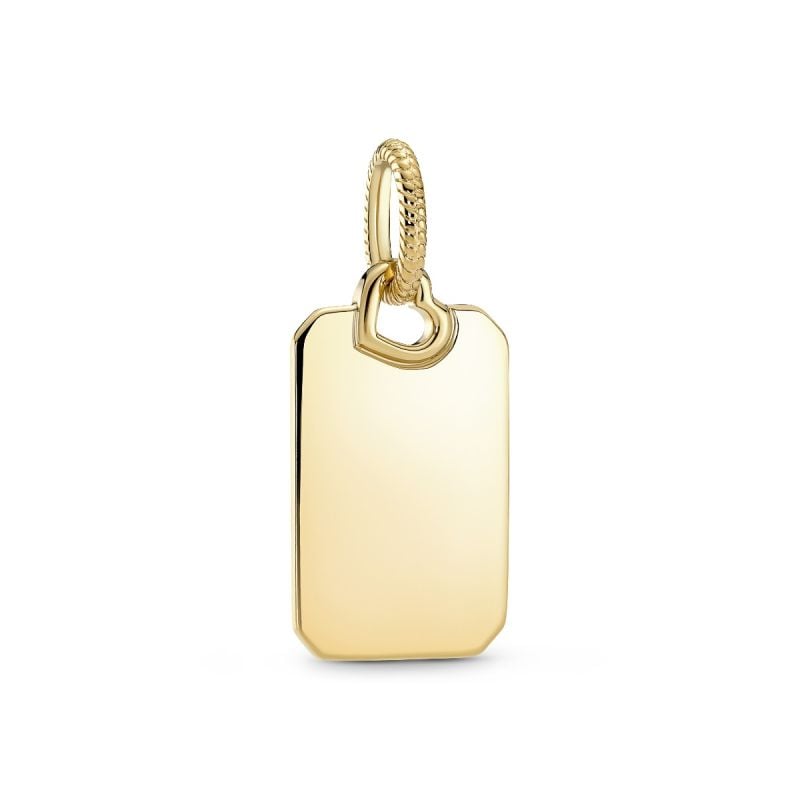 Pandora Rectangle Engravable Tag Pendant hela 368611C00