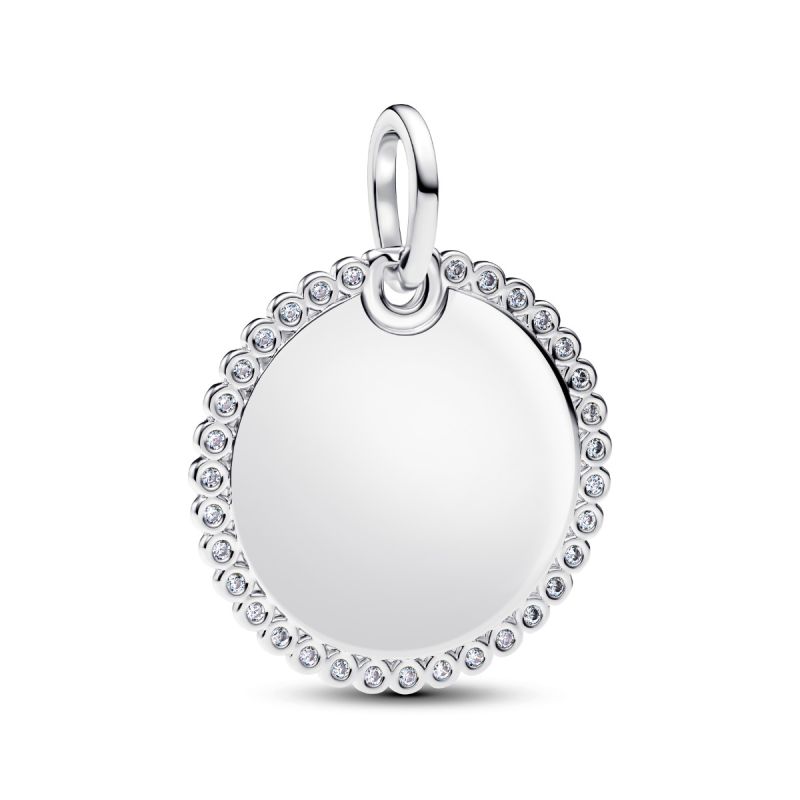Pandora Engravable Round Tag riipus 394007C01