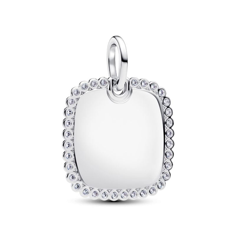 Pandora Engravable Square Tag Anhänger 394009C01