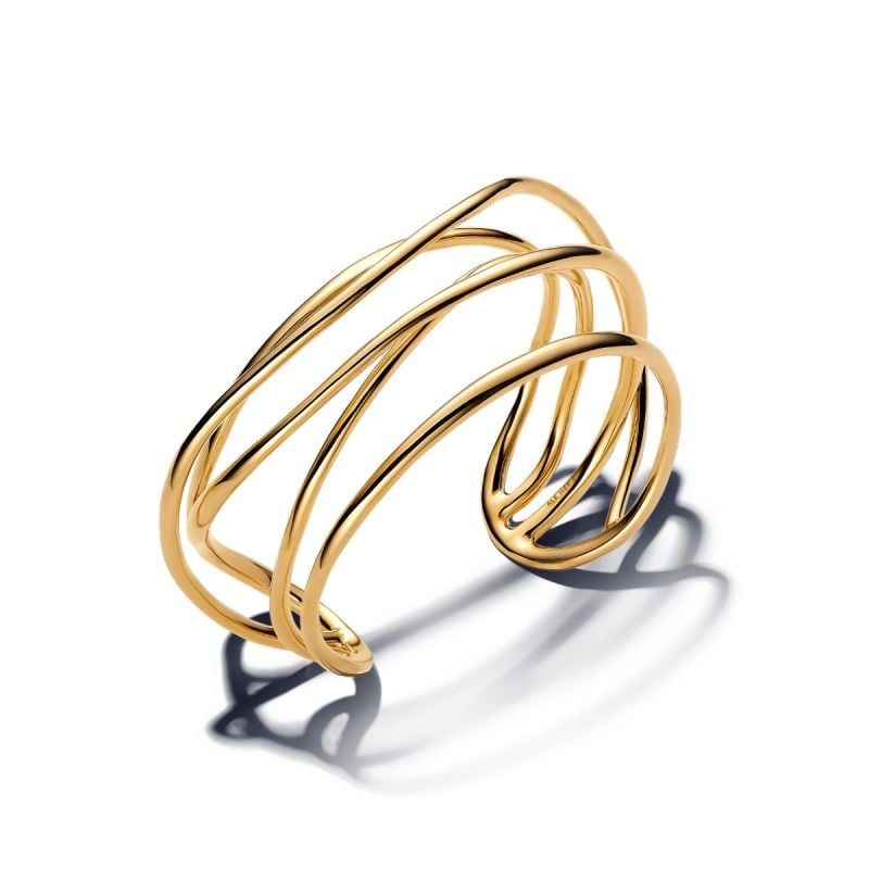 Pandora Organically Shaped Wired Open Bangle Armband 17,5 cm 563867C00-1