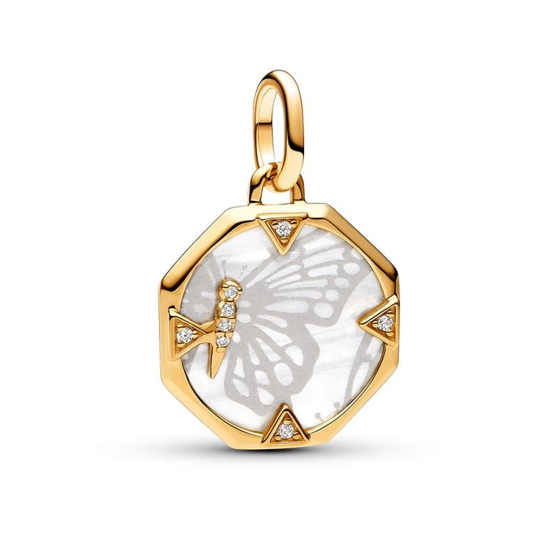Pandora ME Pearlescent Butterfly Medallion hela 763366C01-1