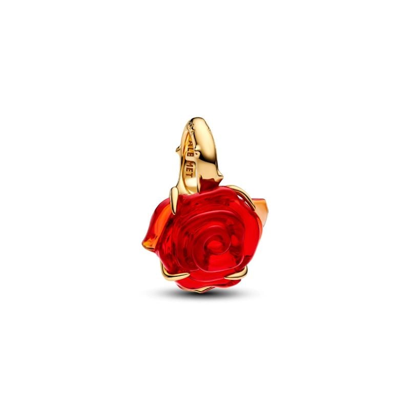 Pandora Disney Beauty and the Beast Enchanted Rose Dangle hela 764018C01