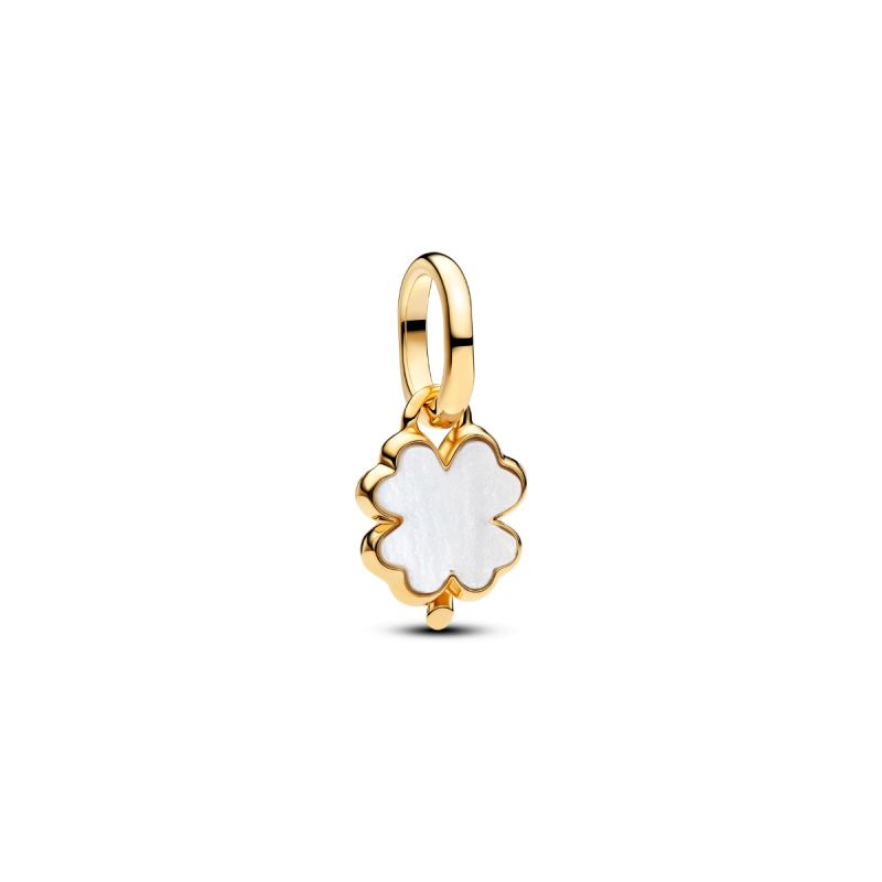 Pandora White Lucky Clover Dangle hela 764564C01