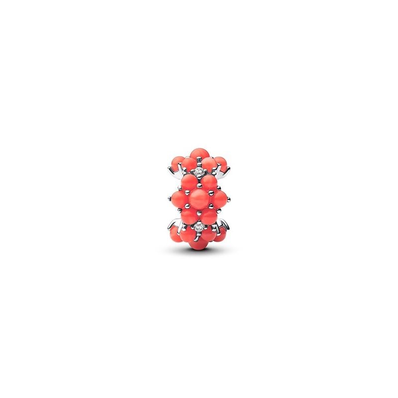 Pandora Coral-coloured Ocean Charm hela 793897C01-1