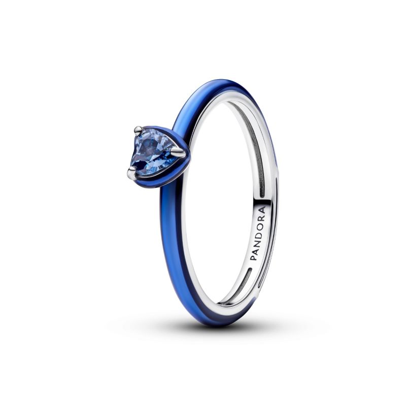 Pandora Blue Chakra Heart sormus 193088C03