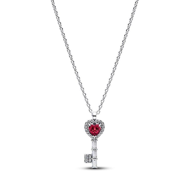 Pandora Elevated Heart Key Collier Halskette 394392C01-45