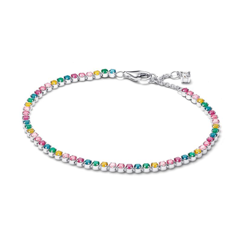 Pandora Rainbow Tennis Armband 593927C03