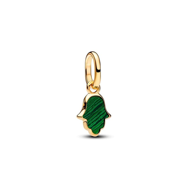 Pandora Green Hamsa Hand Mini Dangle Charme 764612C01