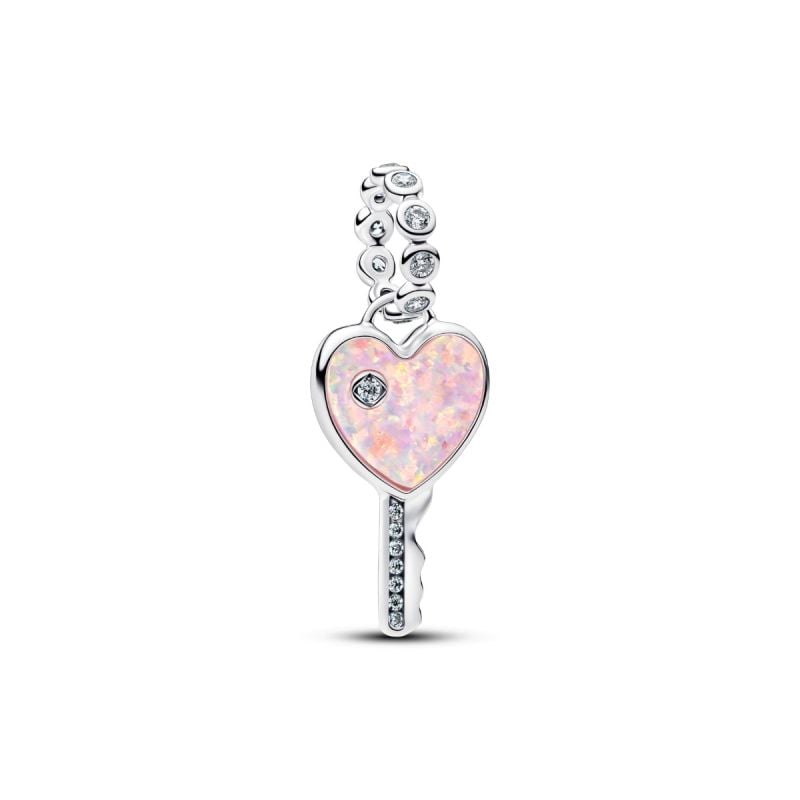 Pandora Opalescent Heart Key Dangle Charme 794427C01