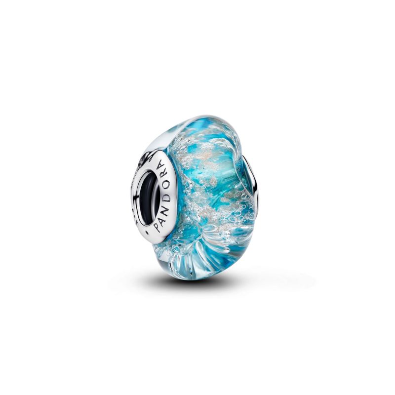 Pandora Turquoise Murano Glass & Glitter Charm 794701C01