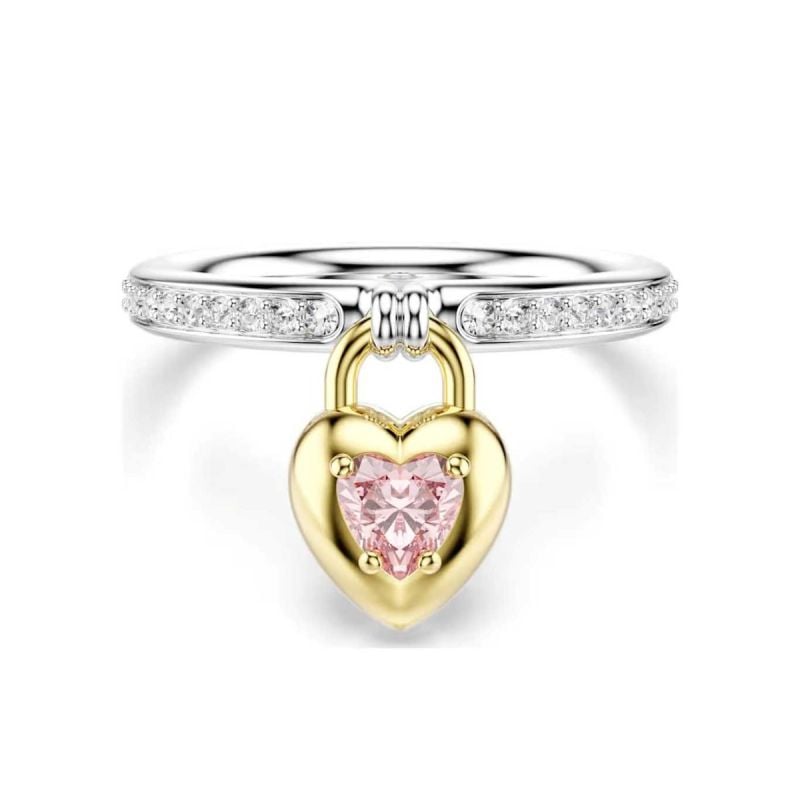 Swarovski Idyllia Ring mit rosa Herz