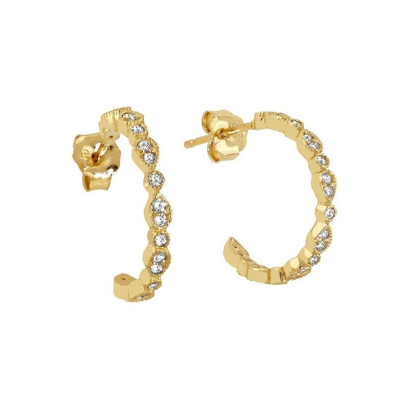 Gold Ohrringe JE14002-CZ-1