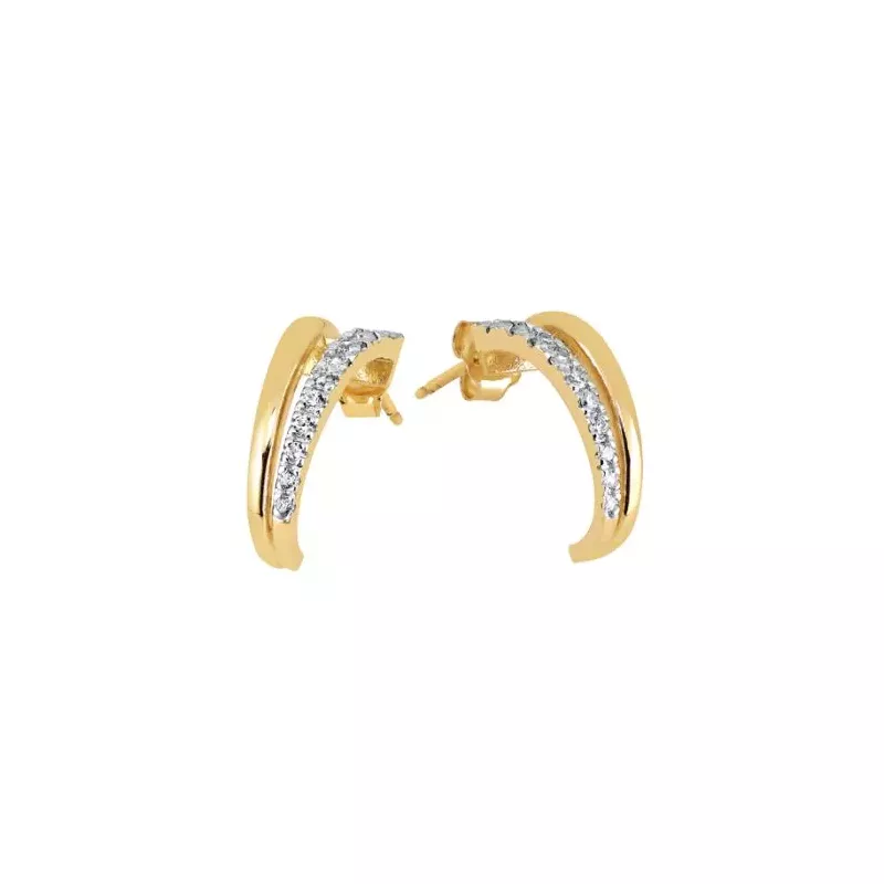 Goldene Ohrringe JE23712-CZ-YW-WPL