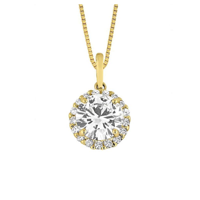 Gold Anhänger JP69362-CZ-1
